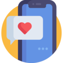 ui,speech bubble,communications,chat,heart,love,communication,feedback,like,messages,valentines day,love and romance,romantic,rating,love message