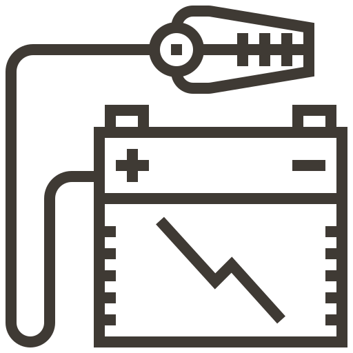 Accessories, automobile, car, battery, service, transport, vehicle icon