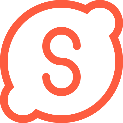 App, application, logo, online, service, skype, telecommunication icon