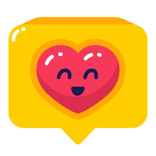 Chat, heart, like icon