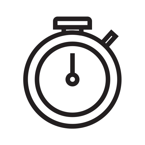 Stopwatch, time, timer, clock, watch icon
