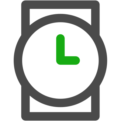 Clock, hand, watch icon