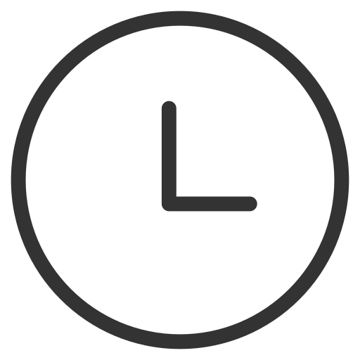 Clock, form, time, watch, widget icon