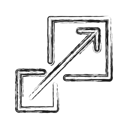 Enlarge, expand, productivity, scale, shape, social icon