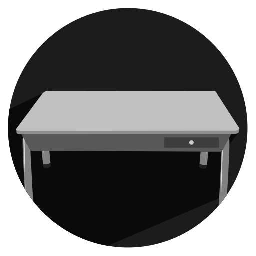 Furniture, school, table icon
