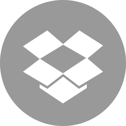 Box, drop, media, online, social icon
