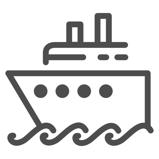 Boat, cruise, ocean, sea, ship, travelling, water icon
