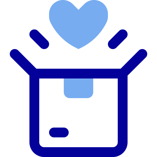 Box, gift, surprise, birthday, love, package, open icon