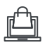 E commerce line style icon 64x64