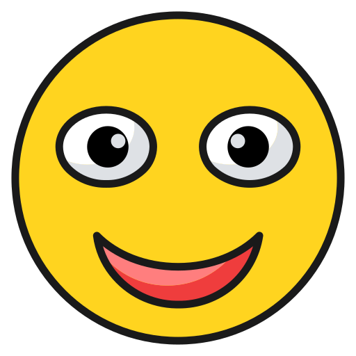 Emoticon, face, happy, laugh, smileemoji icon