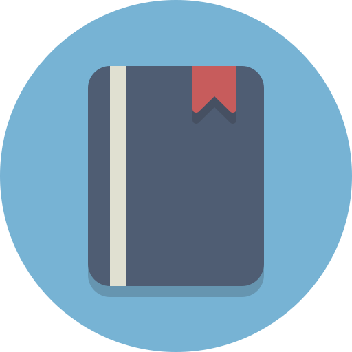 Booklet, book, bookmark icon