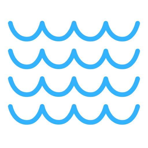 Wave, sea, ocean, water, rain icon