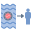 Spread Of Disease Flat icon 64x64