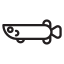 Fish outline icon 64x64