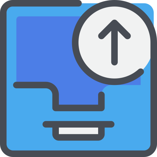 Arrow, box, email, mail icon