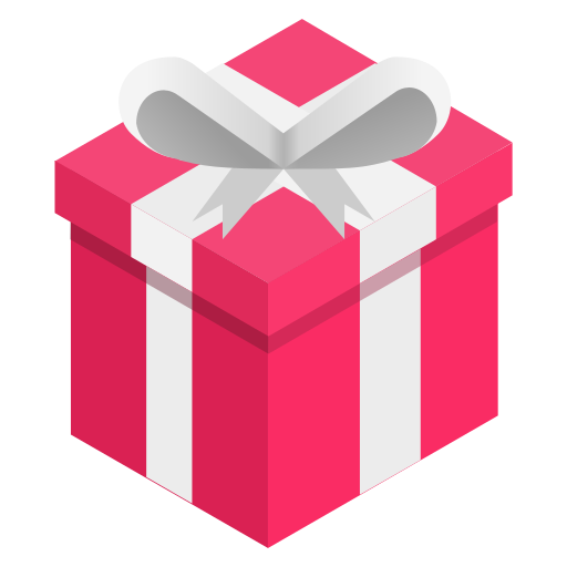 Box, pink, ribbon, gift icon