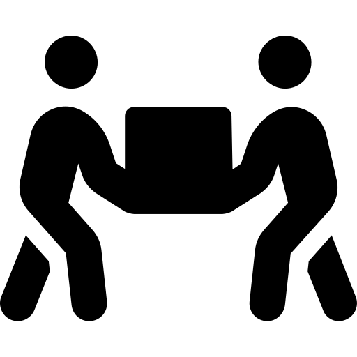 People, carry, box icon
