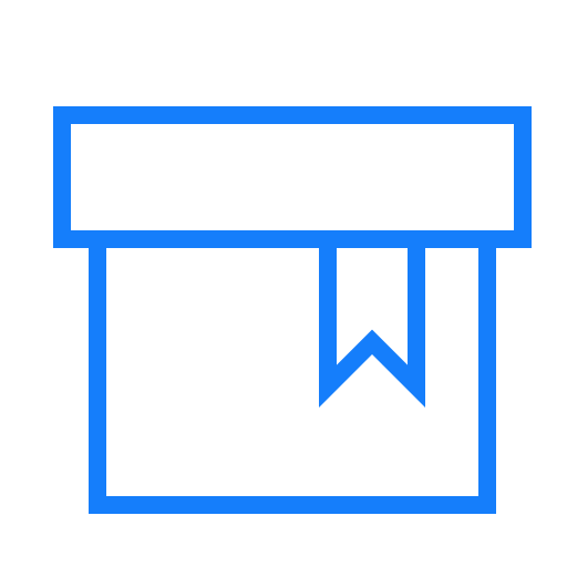 Box, bookmark icon
