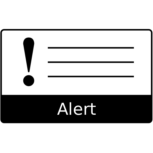 Box, dialog, alert, attention, warning, error, danger icon