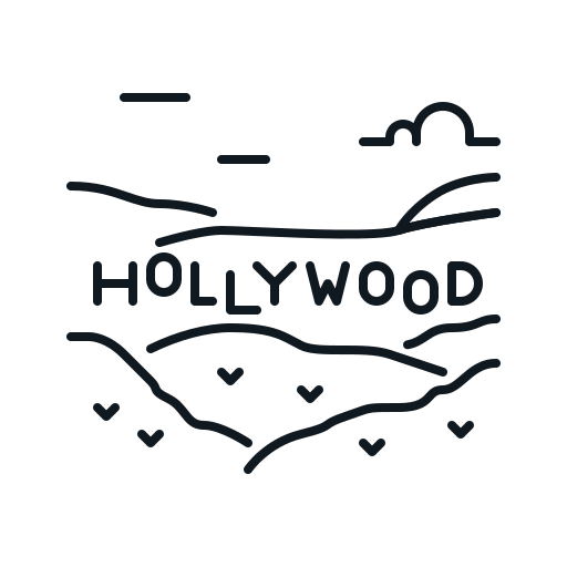 Hollywood, landmark, mountain, sign, usa icon