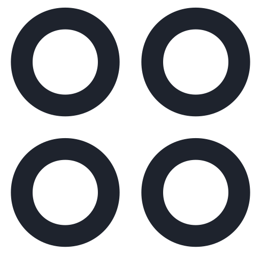 App, application, circle, circles, four, sign, symbol icon