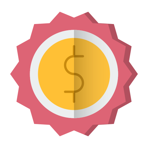 Badge, currency, sale, shopping, sign, sold icon