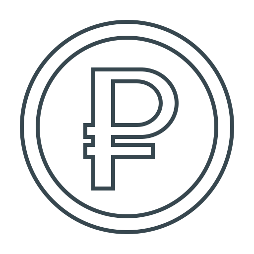 Currency, money, rub, ruble, sign icon
