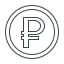 Currency and Cryptocurrency signs icon 64x64