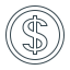 Currency and Cryptocurrency signs icon 64x64