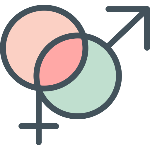 Female, male, sign icon
