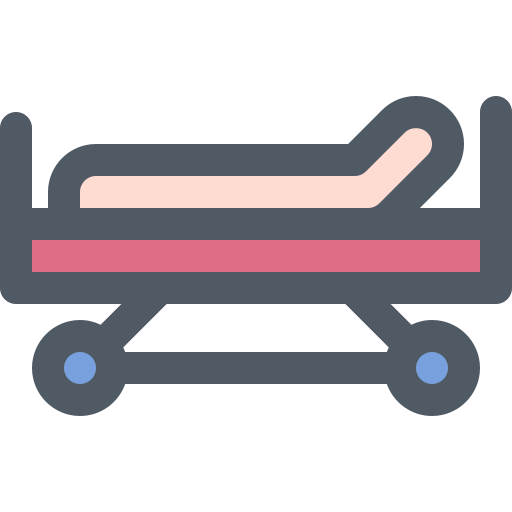 Bed, clinic, healthcare, hospital, patient icon