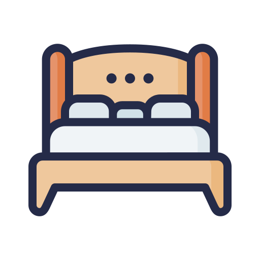 Bed, sleep, furniture, decoration, mattress icon