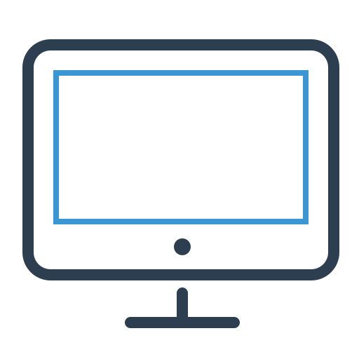 Computer, monitor, desktop, device icon