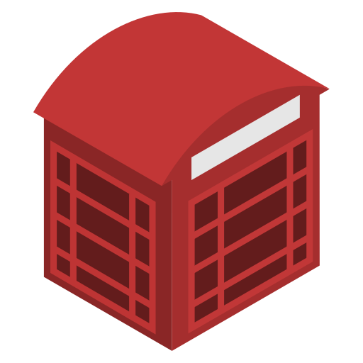 Box, phone, relephone, london, red icon