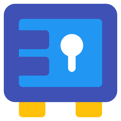 Box, iron, protection, safe, security icon