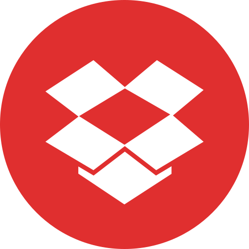 Box, drop, media, online, social icon