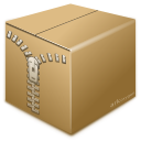 Utilities, file, archiver, box, zip icon