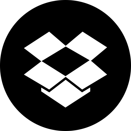 Box, drop, media, online, social icon