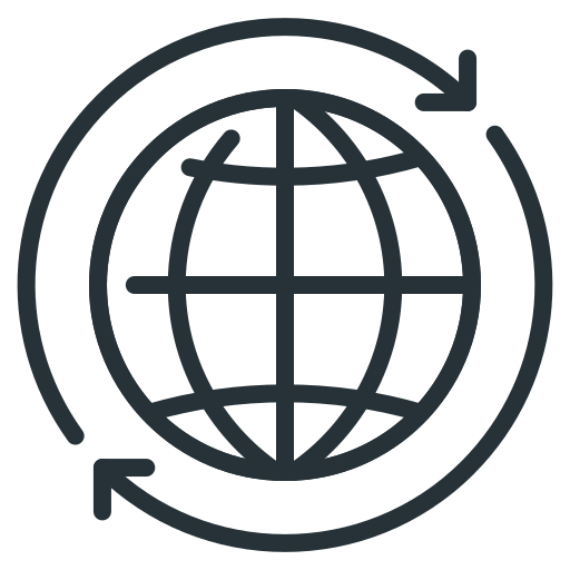 Business, global, globe icon