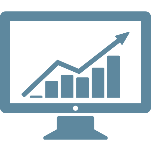Business, chart, computer, data, finance, graph, statistics icon