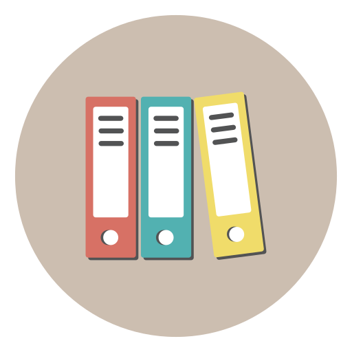 Archive, books, documents, files, folders, history icon