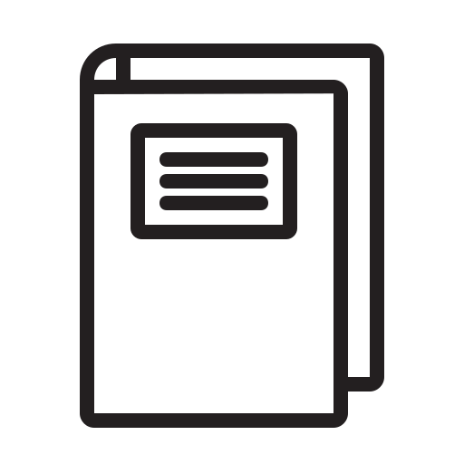 Paper, scripture, binder, books, book, office, study icon
