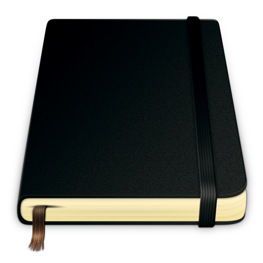Notes, book, moleskine, pure icon