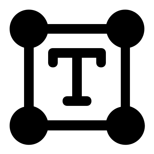 Box, editing, text icon