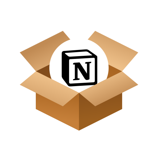 Box, notion, package icon