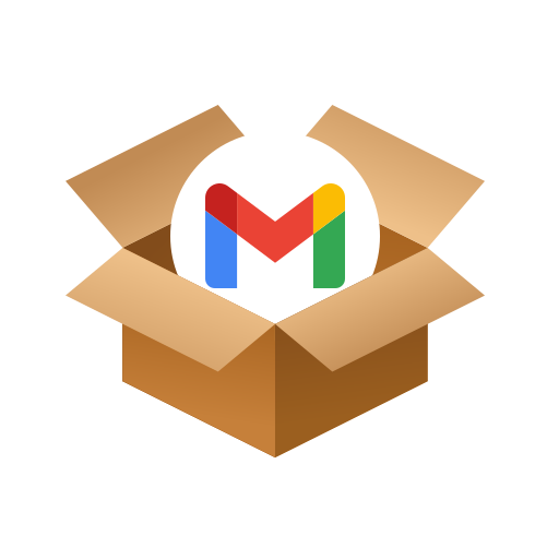Box, gmail, package icon
