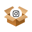 Isometric social boxes icon 64x64