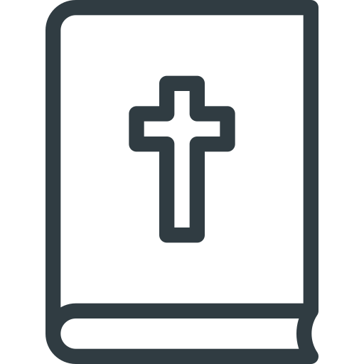Bible, book, chritian, cross icon