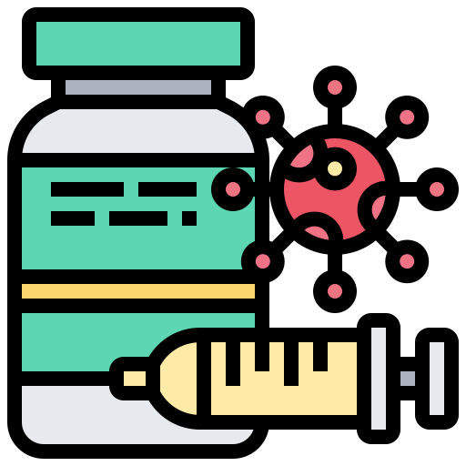 Coronavirus, covid-19, drug, medicine, vaccine, virus icon