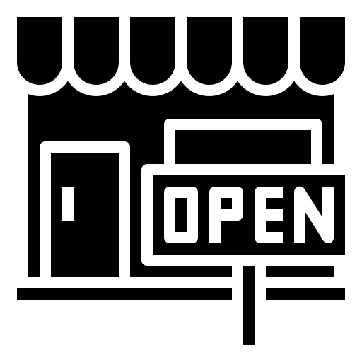 Business, open, restaurant, shop, sign, signal icon